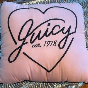 Juicy Couture Pink Decorative Pillow
